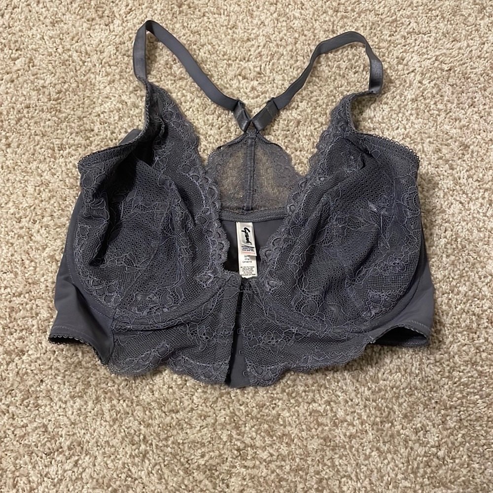 Racerback lacy underwired bralette